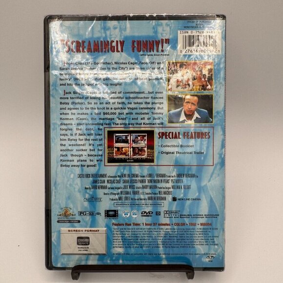 Honeymoon in Vegas (1992) - DVD - Brand New & Sealed (Factory Seal Torn on Corne - Picture 3 of 6